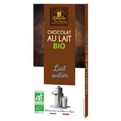 Chocolat au Lait Bio – 100g – Moulin des Moines