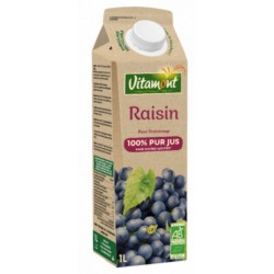 Pur Jus de Raisin Tetra Pak Bio – 1L – Vitamont