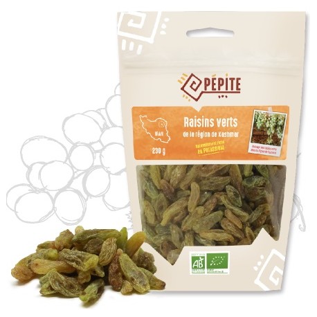 Raisins Verts d'Iran - 230g - Pépite