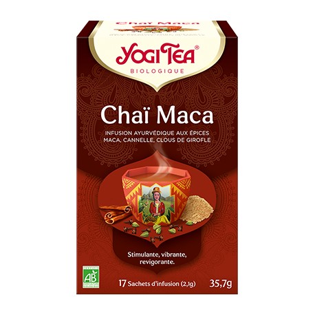 Chaï Maca - 17 sachets d'infusion - Yogi Tea