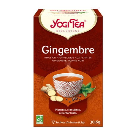 Gingembre - 17 sachets d'infusion - Yogi Tea