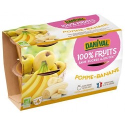 Purée 100% Fruit Pomme Banane - 400g - Danival