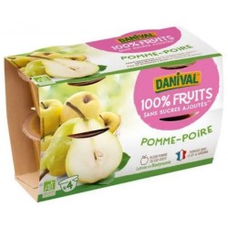 Purée 100% Fruit Pomme Poire - 400g - Danival