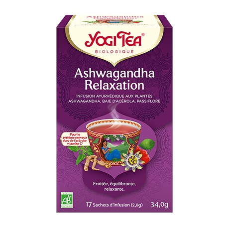 Ashwagandha Relaxation - 17 sachets d'infusion - Yogi Tea