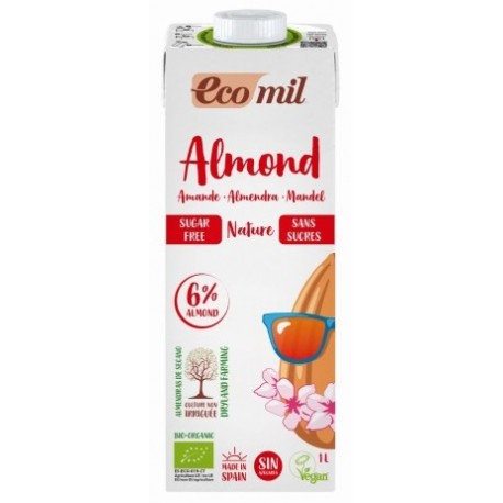 Boisson Amandes sans Sucre Nature - 1L - Ecomil