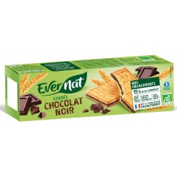 Biscuits Carrés Chocolat Noir - 225g - Evernat