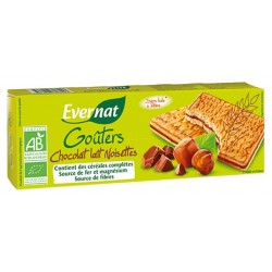 Goûters Chocolat Lait Noisettes - 225g - Evernat