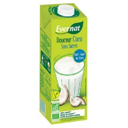 Boisson Douceur Coco Sans Sucres - 1L - Evernat