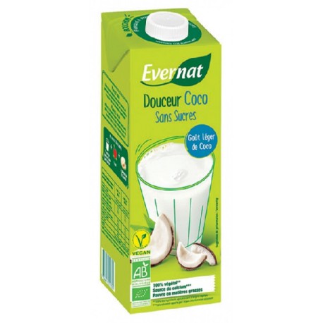 Boisson Douceur Coco Sans Sucres - 1L - Evernat