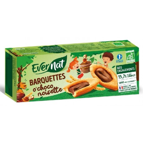 Barquettes O'Choco Noisette - 120g - Evernat