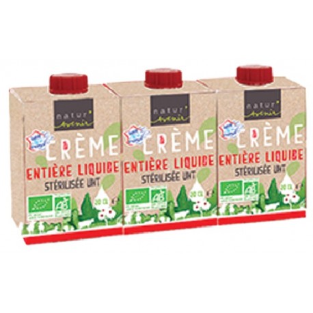 Crème Entière Liquide 30% - 3x20cl - Nartur'Avenir