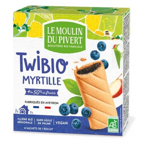 Twibio Fourré Myrtilles - 150g - Le Moulin Du Pivert