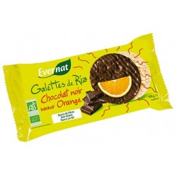 Galettes de Riz Chocolat Noir Orange - 100g - Evernat