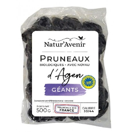 Pruneaux d'Agen Géants 33/44 - 500g - Natur'avenir