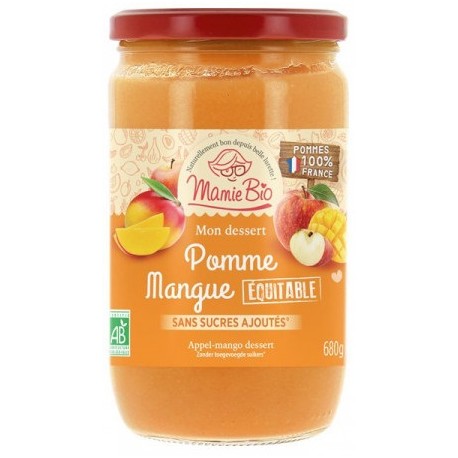 Mon Dessert Pommes Mangues - 680g - Mamie Bio