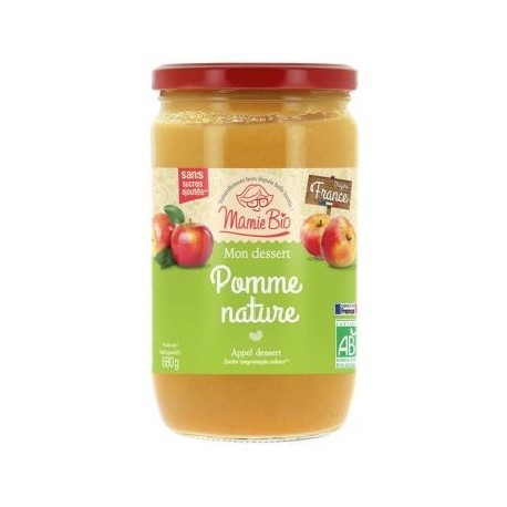 Purée de Pommes Nature - 680g - Mamie Bio