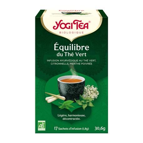 Équilibre du Thé Vert - 17 sachets d'infusion - Yogi Tea