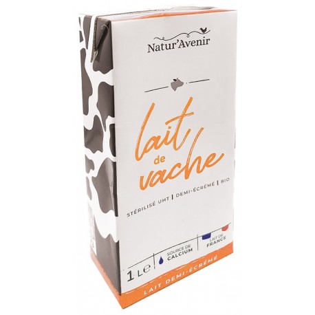 Lait de Vache Sans Lactose - 1L - Natur'avenir