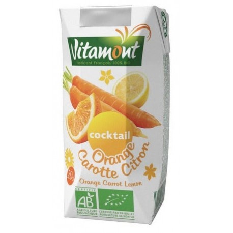 Cocktail Orange Carotte Citron - 20cl - Vitamont