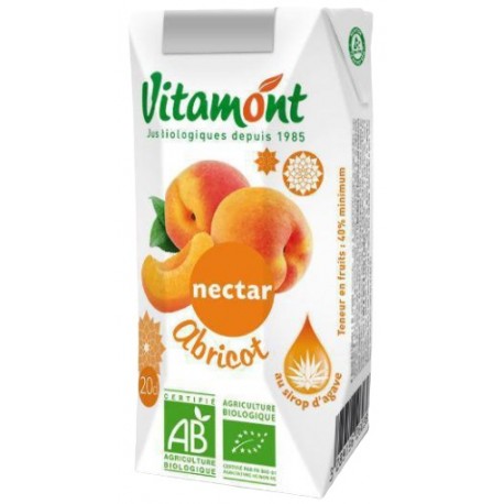 Nectar Abricot Tétra Pack - 20cl - Vitamont