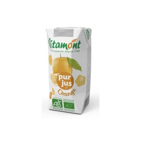 Pur Jus d'Orange Tétra pack - 20cl - Vitamont