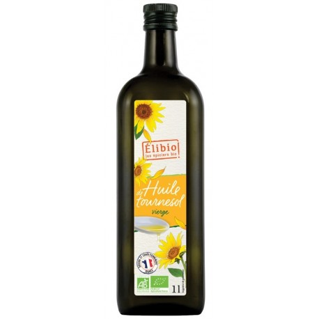 Huile de Tournesol Vierge - 1L - Elibio