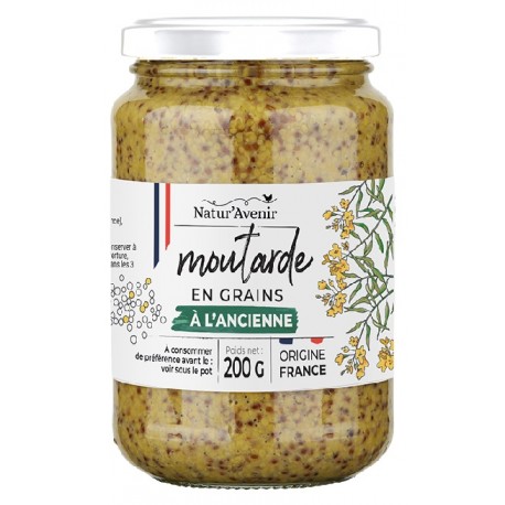 Moutarde à l'Ancienne en Grains - 200g - Natur'Avenir