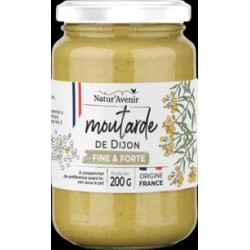 Moutarde de Dijon Fine et Forte - 200g - Natur'Avenir