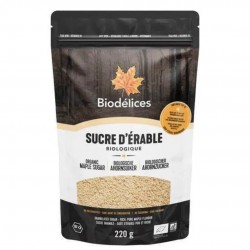 Sucre d'Érable Bio - 220 g - Biodélice