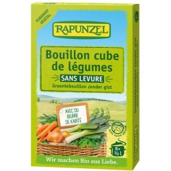 Bouillon Cube de Légumes sans Levure - 80g - Rapunzel