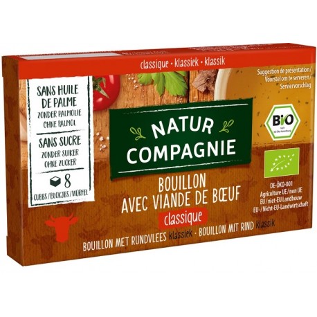 Bouillon de Bœuf Cube - 96g - Natur Compagnie