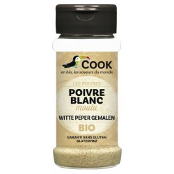 Poivre Blanc Moulu - 45g - Cook