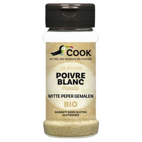 Poivre Blanc Moulu - 45g - Cook