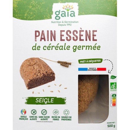 Pain Essène Céréale Germée au Seigle - 500g - Gaia