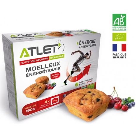 Moelleux Énergétique Fruits Rouge -160g - Atlet