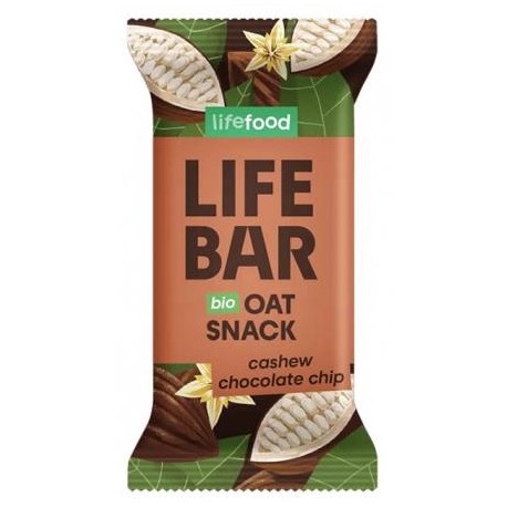 Lifebar Snack Avoine Chocolat Noix de Cajou - 40g - Lifefood