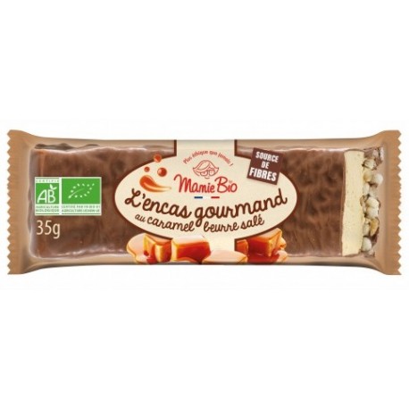 Barre Caramel Beurre Salée - 35g - Mamie Bio