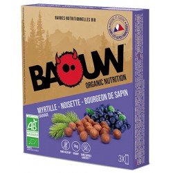 Lot de 3 Barres Myrtilles Noisettes - 3x25g - Baouw