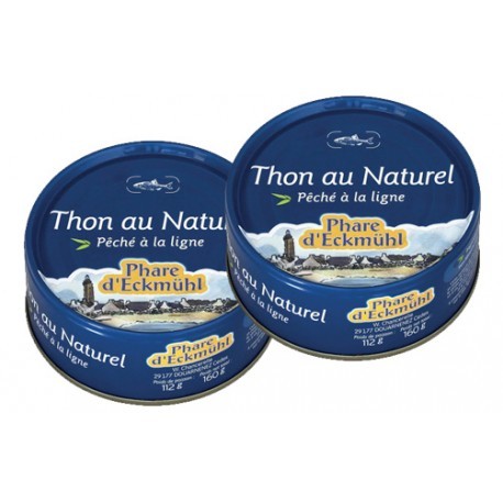 Thon Albacore Naturel - 2 x 80g - Phare d'Eckmühl