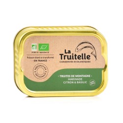 Truites de Montagne Marinade Citron et Basilic - 100 g - La Truitelle