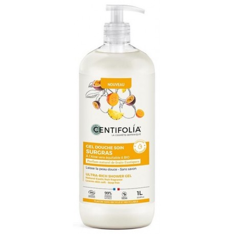 Gel Douche Soin Surgras Fruits Exotiques - 1L - Centifolia