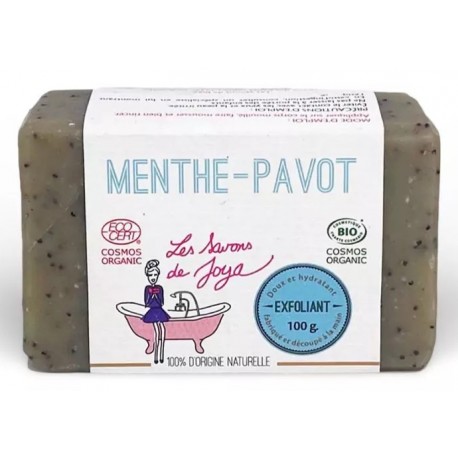 Savon Exfoliant Menthe Pavot - 100g - Les Savons de Joya