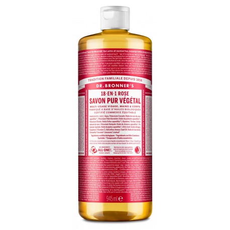 Savon Liquide à la Rose - 945ml - Dr Bronner's