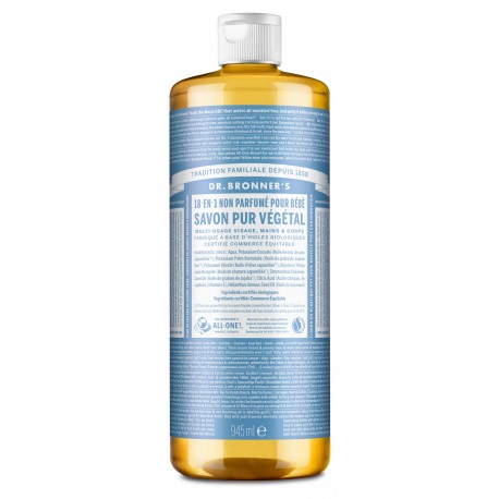 Savon Liquide Neutre Pour Bébé - 945ml - Dr Bronner's