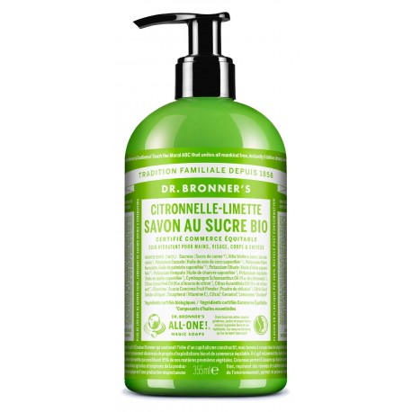 Savon Liquide Citronnelle Citron Vert - 355ml - Dr Bronner's