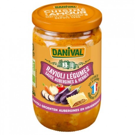 Ravioli Légumes Sauce Aubergine – 670 g – Danival