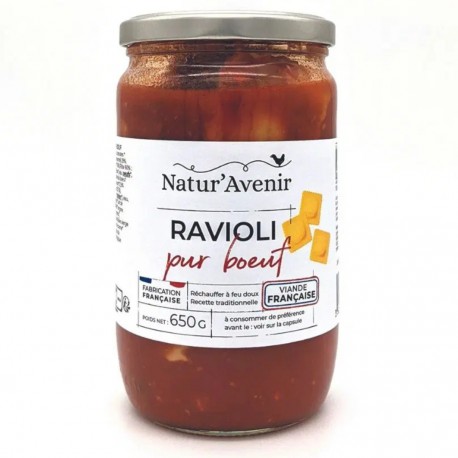 Raviolis Pur Bœuf – 650 g – Natur’Avenir