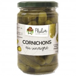 Cornichons au Vinaigre BIO – 350g – Philia