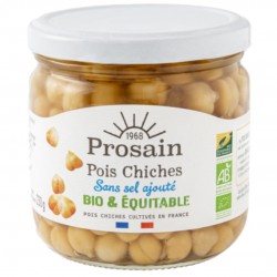 Pois Chiches Bio Sans Sel Ajouté – 345g – Prosain