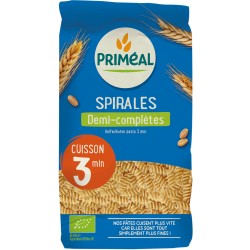 Pâtes Spirales Demi-Complètes Cuisson Rapide - 500g - Priméal